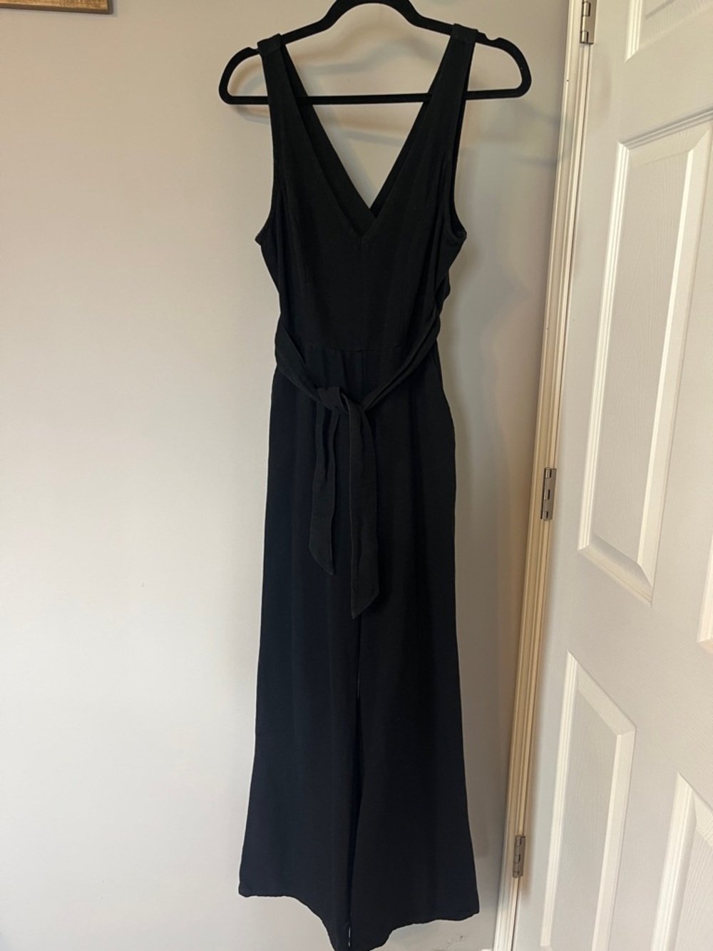 Black Denim Jumpsuit
